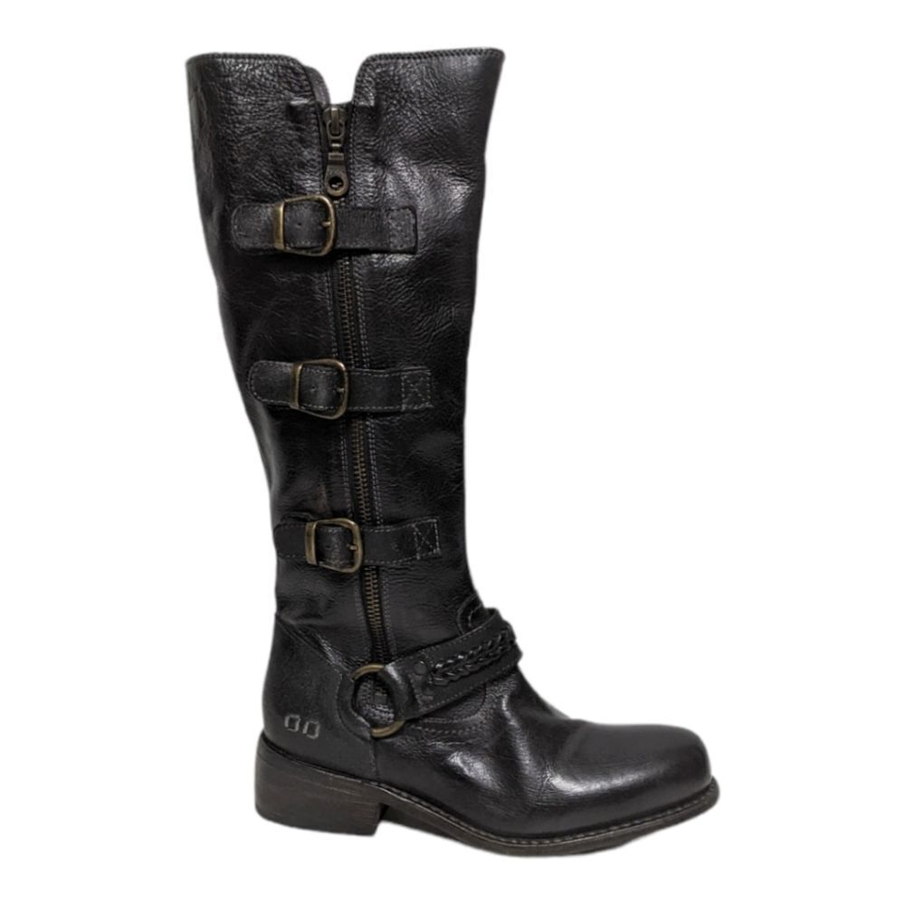NWT BED:STU Skyla Buckle Leather Knee High Boots 6.5